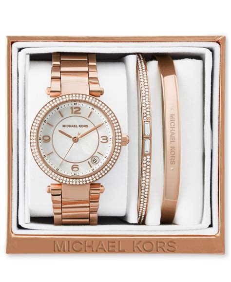 michael kors ladies watch and bracelet set|matching watch and bracelet set.